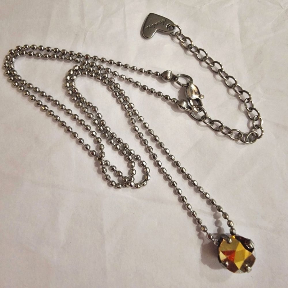 Sabika Basics Metallic Sunshine Fun Stone Necklace NWOT